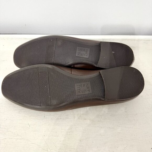 Naturlizer Brown Leather Kelly Ballet Comfort Slip On Flats Shoes Size 9.5 Wide - Picture 9 of 10